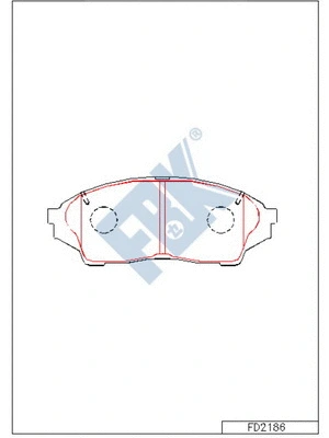 Brake Pad Set, disc brake (FD2186)