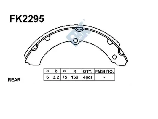 Brake Shoe Set (FK2295)