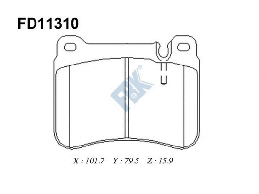 Brake Pad Set, disc brake (FD11310)