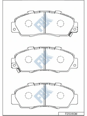Brake Pad Set, disc brake (FD5060M)