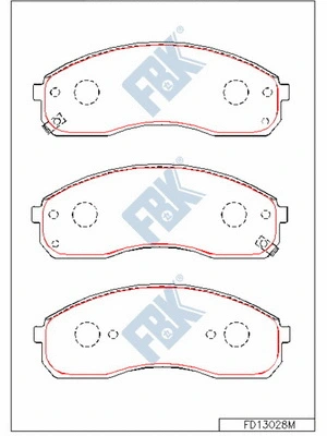 Brake Pad Set, disc brake (FD13028M)