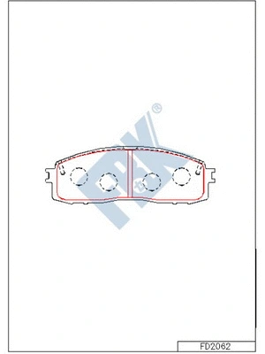 Brake Pad Set, disc brake (FD2062)