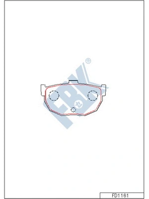 Brake Pad Set, disc brake (FD1161)