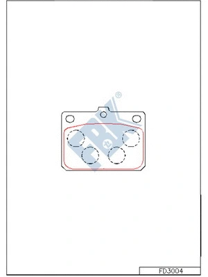 Brake Pad Set, disc brake (FD3004)