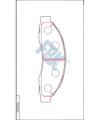 Brake Pad Set, disc brake (FD3065)