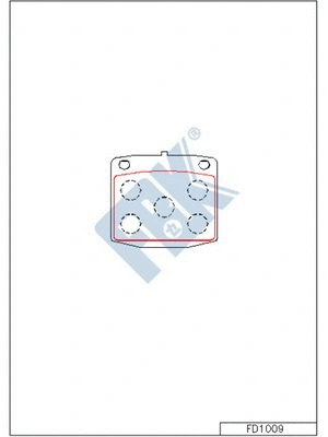 Brake Pad Set, disc brake (FD1009)