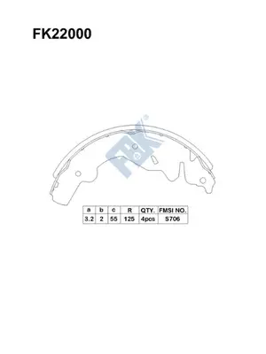 Brake Shoe Set (FK22000)