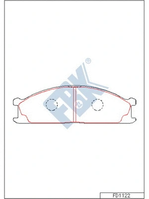 Brake Pad Set, disc brake (FD1122)