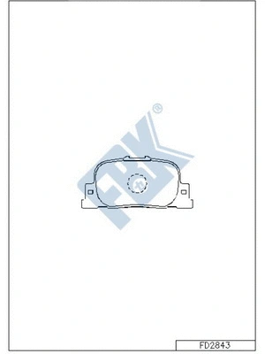 Brake Pad Set, disc brake (FD2843)
