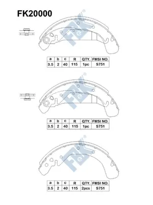 Brake Shoe Set (FK20000)