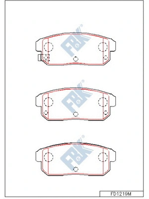 Brake Pad Set, disc brake (FD1219M)