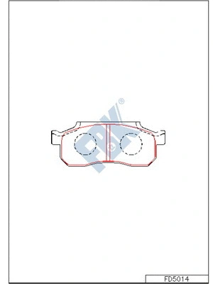 Brake Pad Set, disc brake (FD5014)