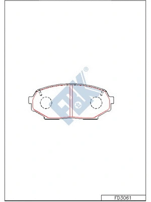 Brake Pad Set, disc brake (FD3061)