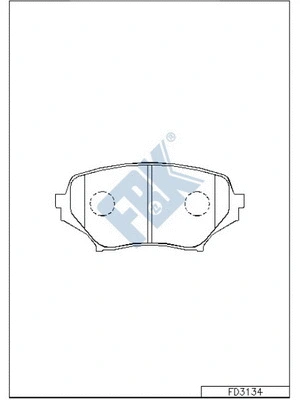 Brake Pad Set, disc brake (FD3134)
