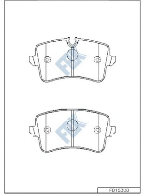 Brake Pad Set, disc brake (FD15300)