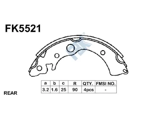Brake Shoe Set (FK5521)