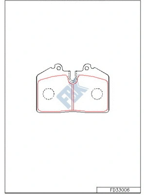 Brake Pad Set, disc brake (FD33006)