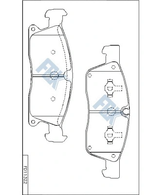 Brake Pad Set, disc brake (FD11322)