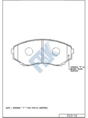 Brake Pad Set, disc brake (FD3110)