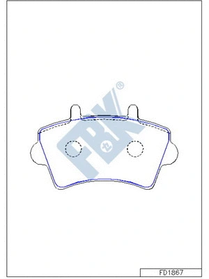Brake Pad Set, disc brake (FD1867)