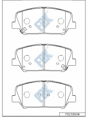 Brake Pad Set, disc brake (FD23300M)