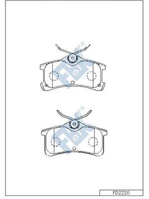 Brake Pad Set, disc brake (FD2220)