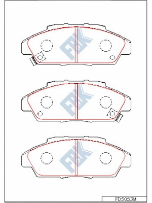 Brake Pad Set, disc brake (FD5053M)