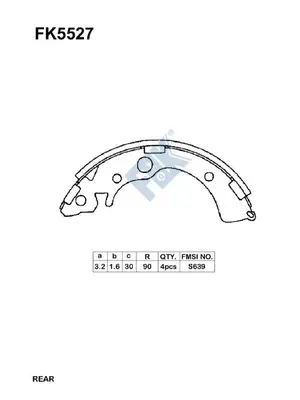 Brake Shoe Set (FK5527)