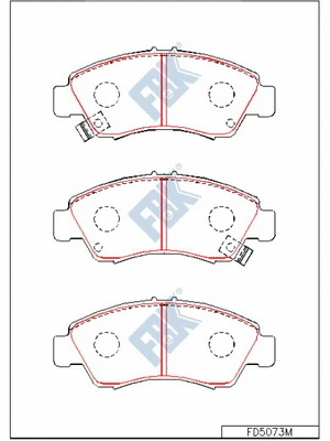 Brake Pad Set, disc brake (FD5073M)