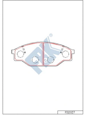 Brake Pad Set, disc brake (FD2027)