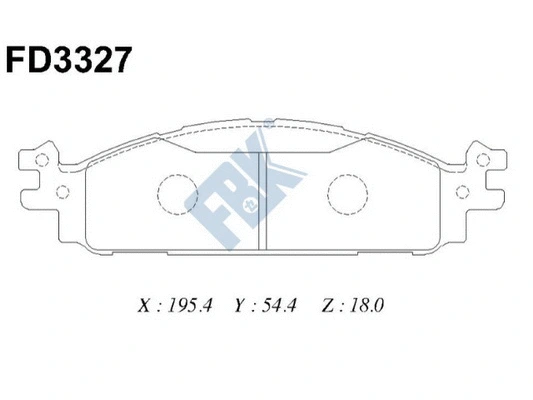 Brake Pad Set, disc brake (FD3327)