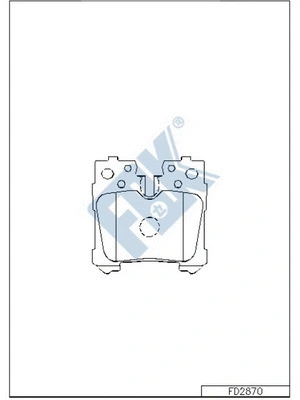 Brake Pad Set, disc brake (FD2870)