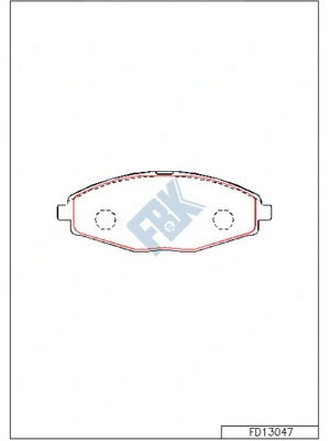 Brake Pad Set, disc brake (FD13047)