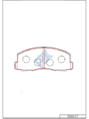 Brake Pad Set, disc brake (FD6017)