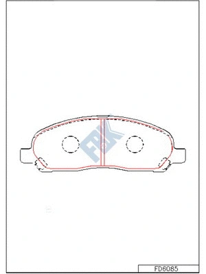 Brake Pad Set, disc brake (FD6085)