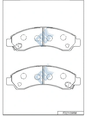 Brake Pad Set, disc brake (FD21096M)