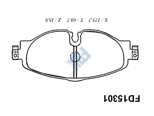 Brake Pad Set, disc brake (FD15301)