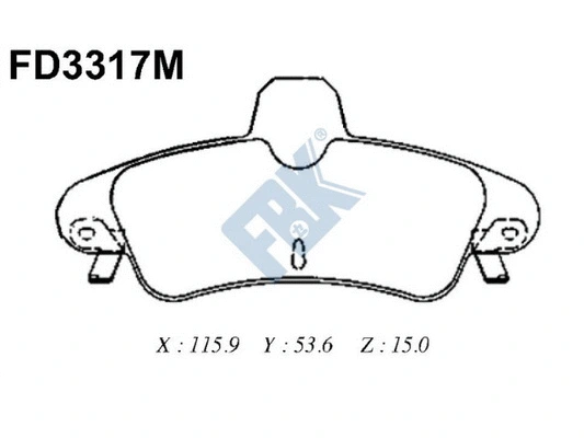 Brake Pad Set, disc brake (FD3317M)