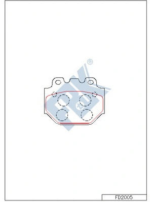 Brake Pad Set, disc brake (FD2005)