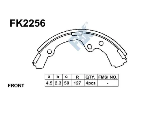 Brake Shoe Set (FK2256)