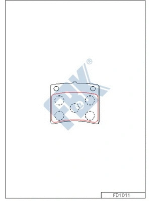 Brake Pad Set, disc brake (FD1011)