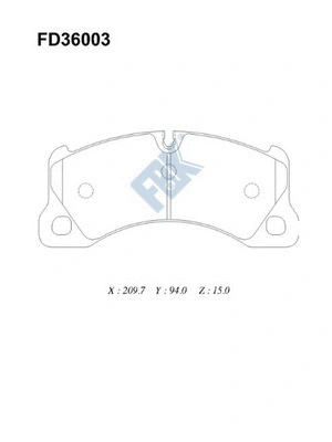 Brake Pad Set, disc brake (FD36003)