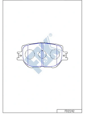 Brake Pad Set, disc brake (FD2242)