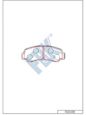 Brake Pad Set, disc brake (FD2028)
