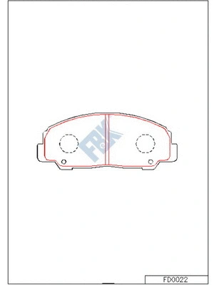 Brake Pad Set, disc brake (FD0022)