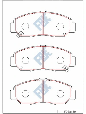 Brake Pad Set, disc brake (FD5813M)
