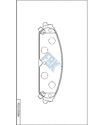 Brake Pad Set, disc brake (FD31000M)