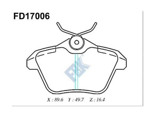 Brake Pad Set, disc brake (FD17006)