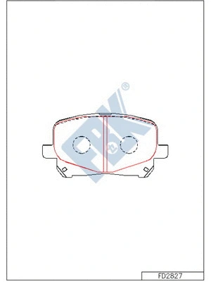 Brake Pad Set, disc brake (FD2827)