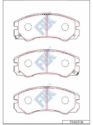Brake Pad Set, disc brake (FD4031M)